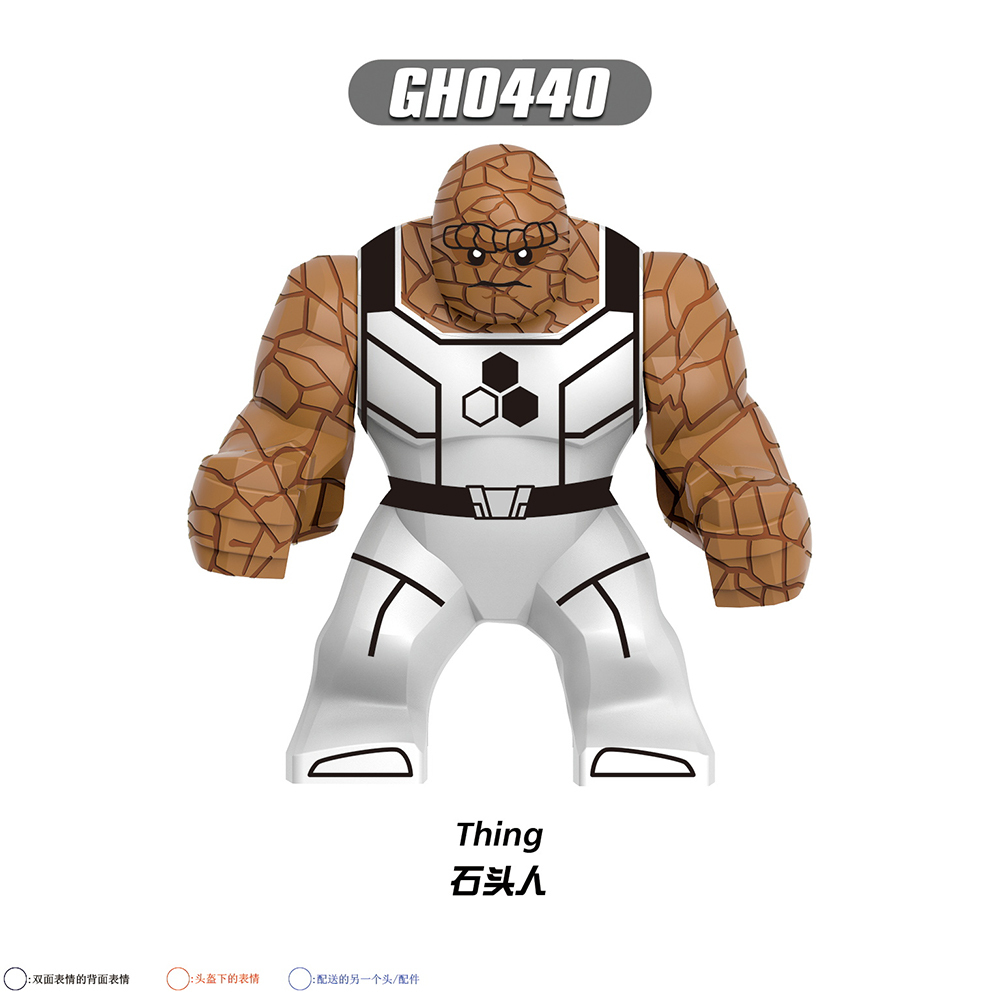 G0158 Marvel superhero Mister Fantastic Invisible Woman Thing Human Torch Spider-Man mini figures juguetes mini toys building blocks sets Toys for kids