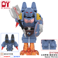 DY709-712  Warhammer 40000: Space Marine Space Wolves Blood Angels Ultramarines Blood Angels Collect Educational Building Blocks Kids Mini Toys