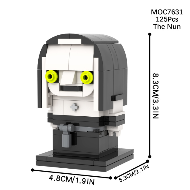 MOC7630-7636 Jack Torrance the Nun Oogie Trick' R Treat Sam Pumpkin-Head Demon Annabelle Slender Man Child's Plasy Chucky Silent Hill Red Pyramid Silent Hill Nurse M3gen Horror Bricks Kids Toys MOC7662-7665