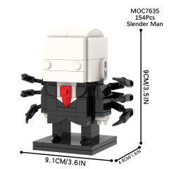 MOC7630-7636 Jack Torrance the Nun Oogie Trick' R Treat Sam Pumpkin-Head Demon Annabelle Slender Man Child's Plasy Chucky Silent Hill Red Pyramid Silent Hill Nurse M3gen Horror Bricks Kids Toys MOC7662-7665