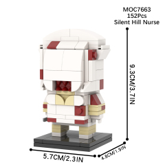 MOC7630-7636 Jack Torrance the Nun Oogie Trick' R Treat Sam Pumpkin-Head Demon Annabelle Slender Man Child's Plasy Chucky Silent Hill Red Pyramid Silent Hill Nurse M3gen Horror Bricks Kids Toys MOC7662-7665