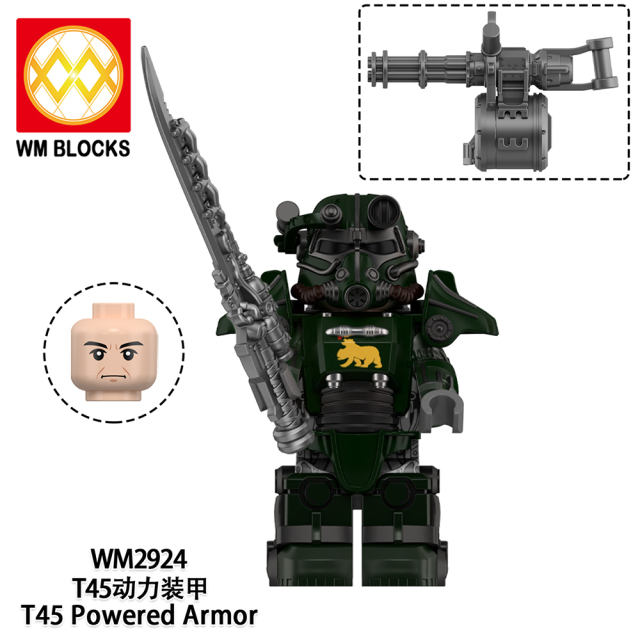 WM6209 Game T45 Powered Armor mini figures juguetes mini toys building blocks sets Toys for kids