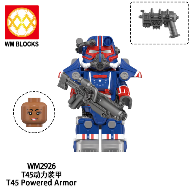 WM6209 Game T45 Powered Armor mini figures juguetes mini toys building blocks sets Toys for kids