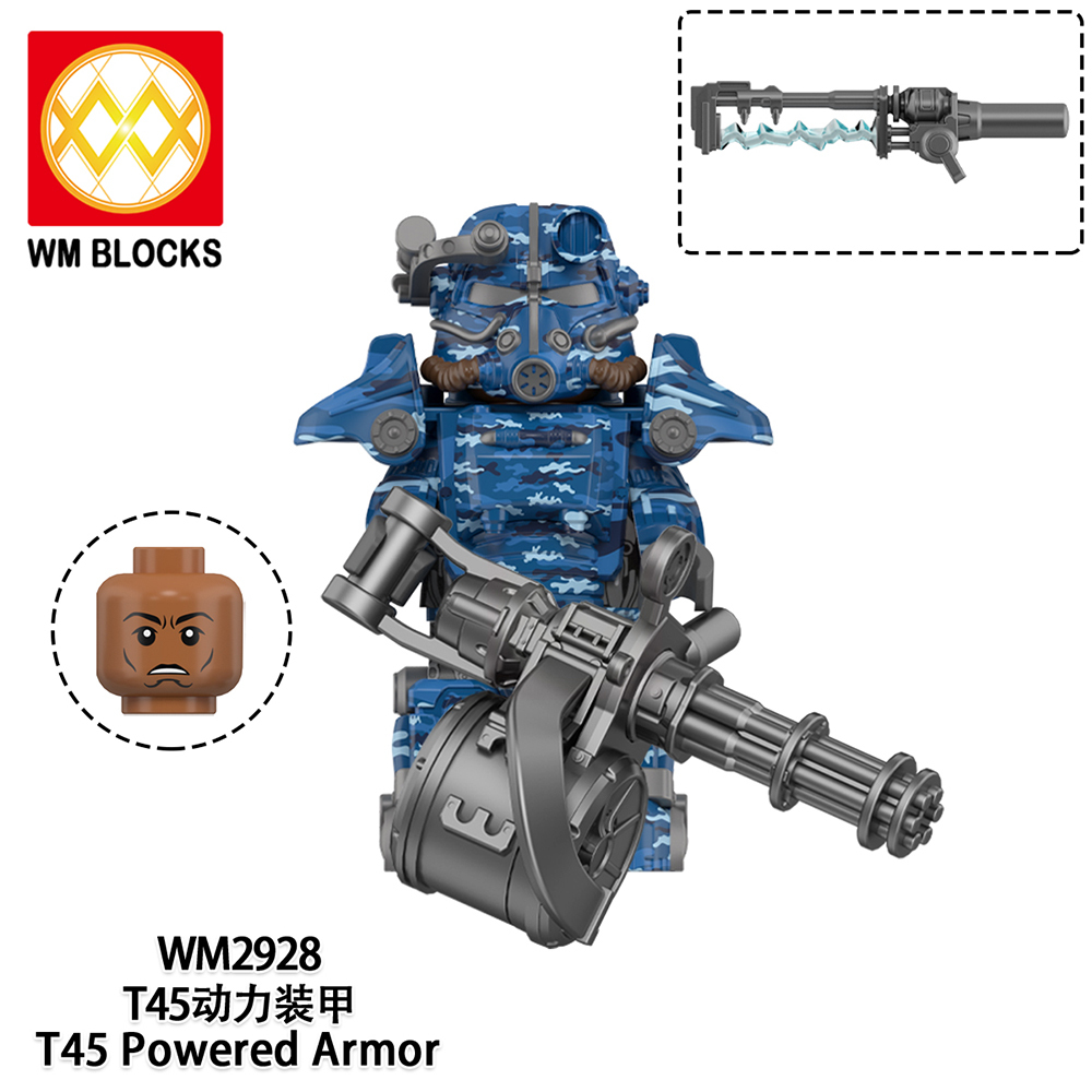 WM6209 Game T45 Powered Armor mini figures juguetes mini toys building blocks sets Toys for kids