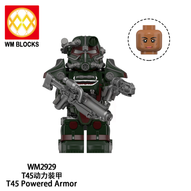 WM6209 Game T45 Powered Armor mini figures juguetes mini toys building blocks sets Toys for kids