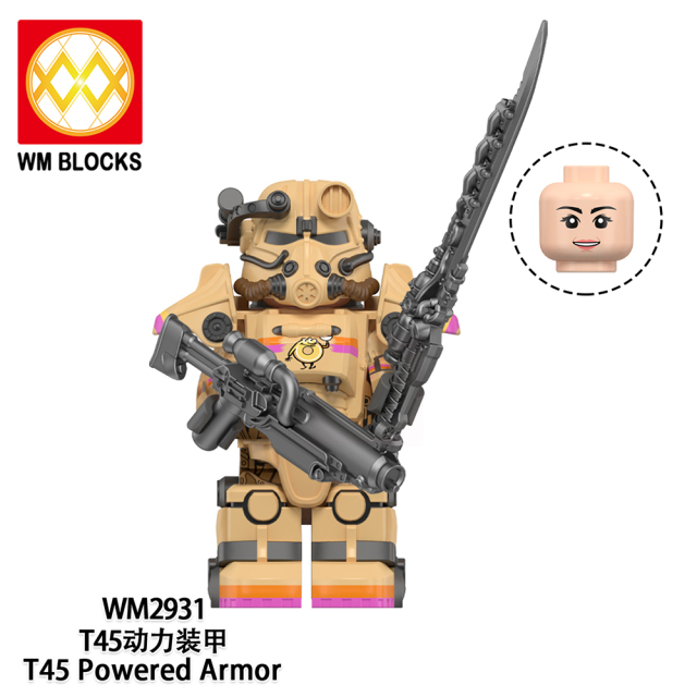 WM6209 Game T45 Powered Armor mini figures juguetes mini toys building blocks sets Toys for kids