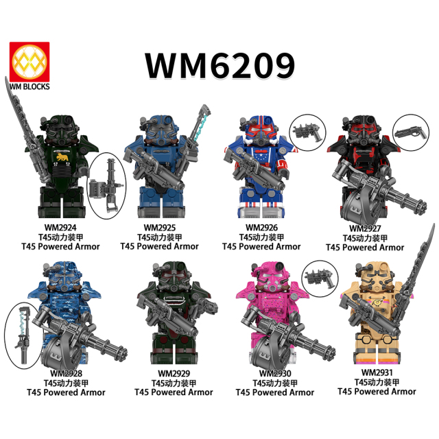 WM6209 Game T45 Powered Armor mini figures juguetes mini toys building blocks sets Toys for kids