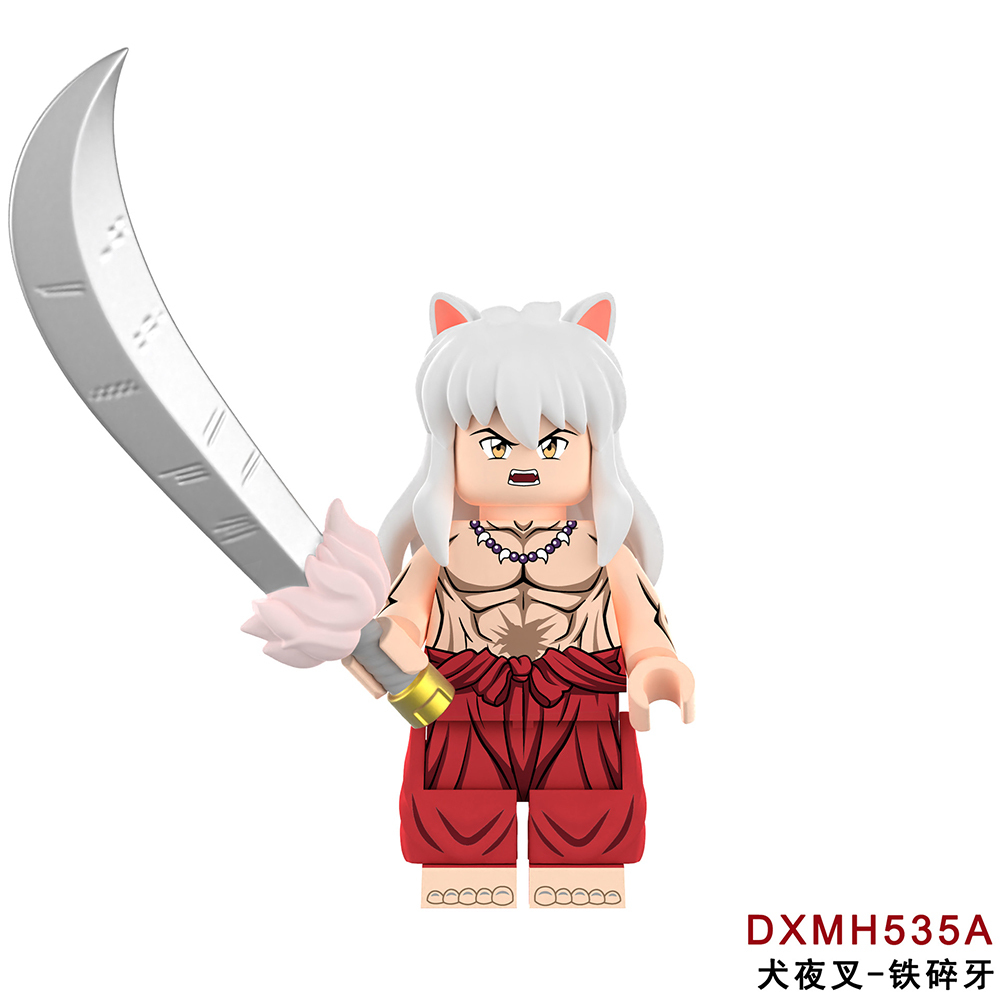 DXMH535A-B Inuyasha Mini Figures Juguetes Toys Collect Educational Plastic Building Blocks Gift for Children