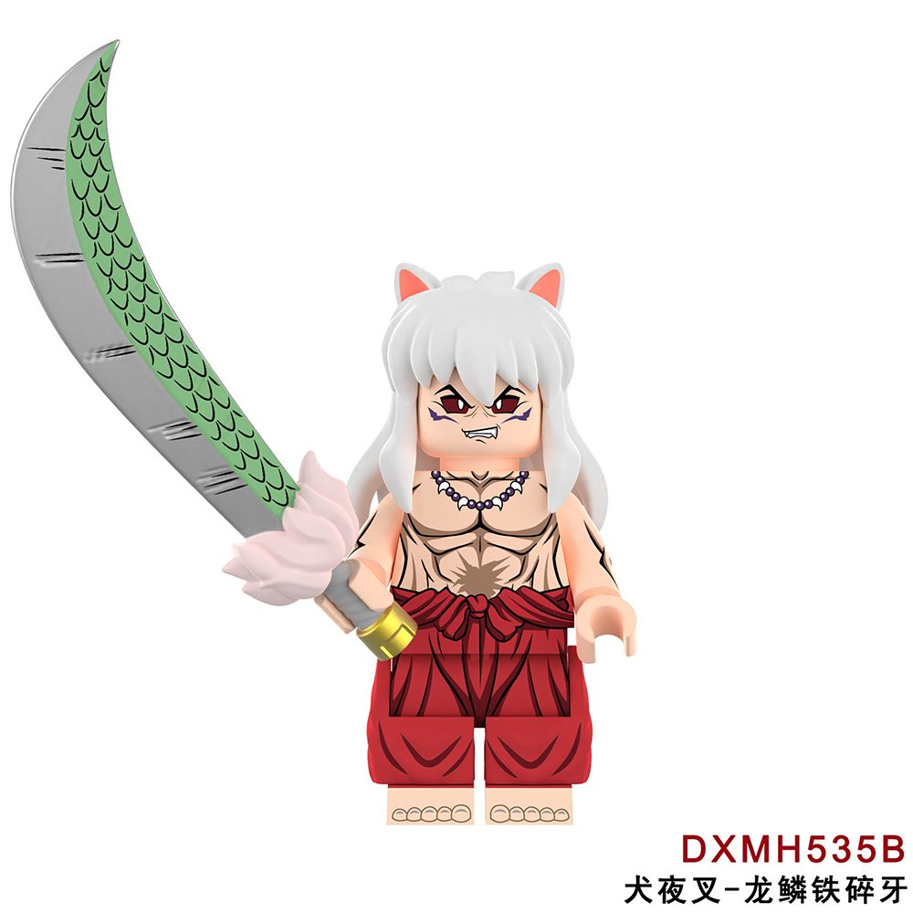 DXMH535A-B Inuyasha Mini Figures Juguetes Toys Collect Educational Plastic Building Blocks Gift for Children