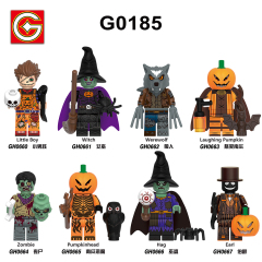 G0185 wicked witch Jack Torrance Billy Annabelle The Redwood Massacre M3gan Mary Shaw Leslie Vernon Leprechaun Mini Horror Building Blocks Kids Gift Toys