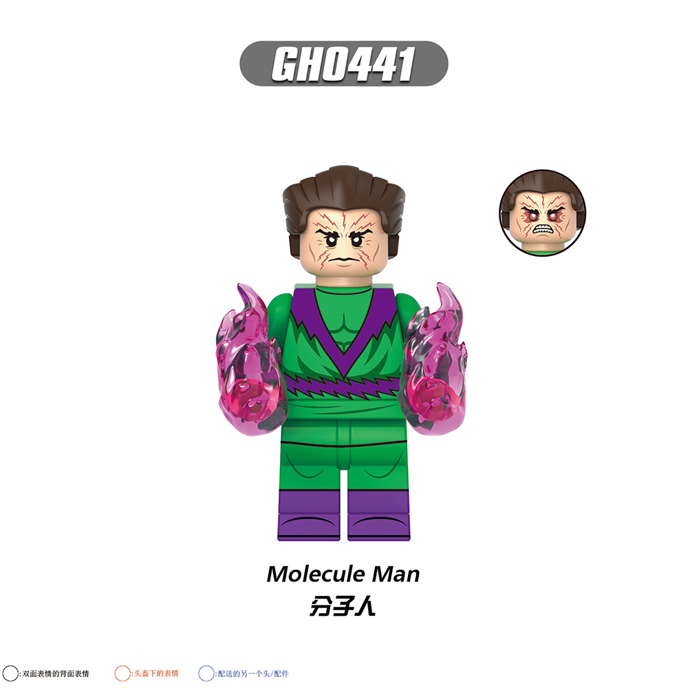 G0159 Marvel superhero Molecule Man Franklin Richards Valeria Richards Mole Man Super Skrull Spider-Man mini figures juguetes mini toys building blocks sets Toys for kids