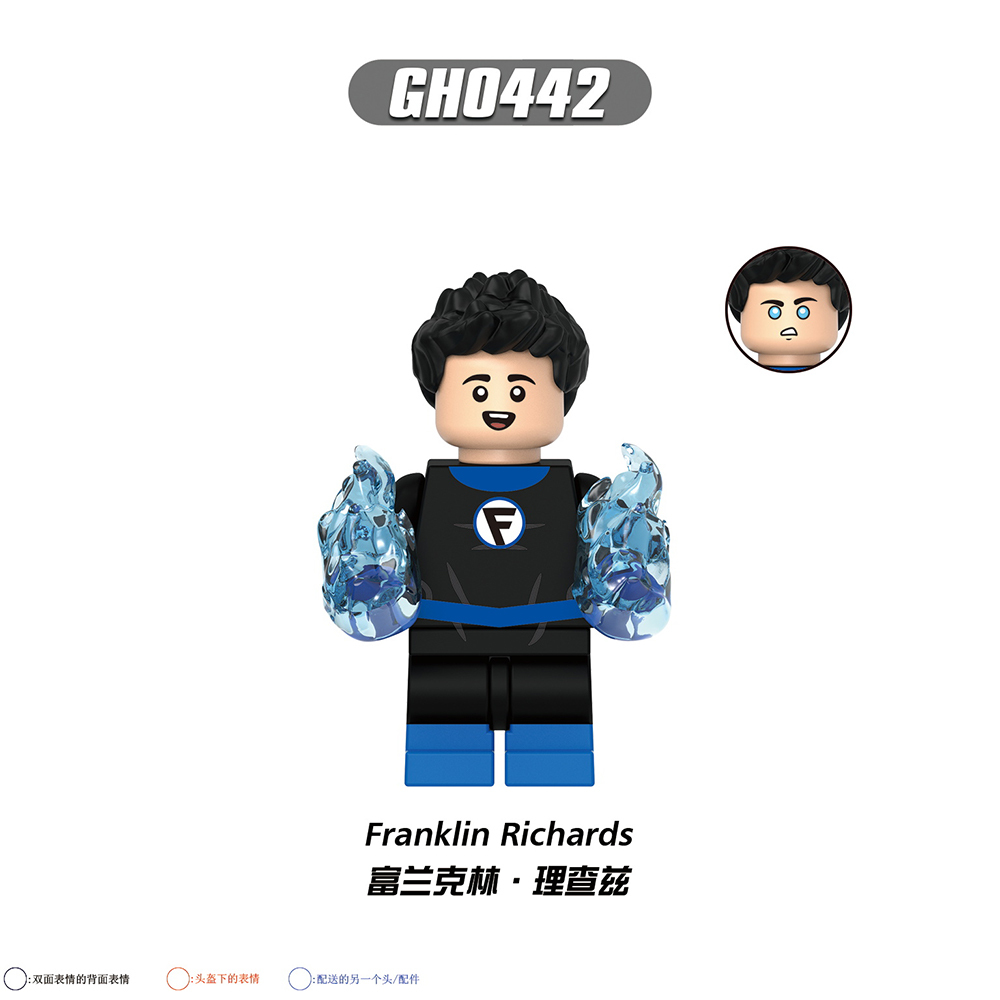 G0159 Marvel superhero Molecule Man Franklin Richards Valeria Richards Mole Man Super Skrull Spider-Man mini figures juguetes mini toys building blocks sets Toys for kids