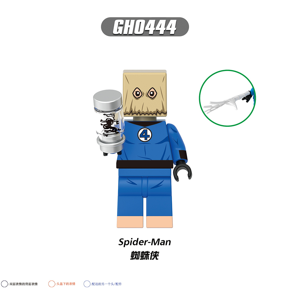 G0159 Marvel superhero Molecule Man Franklin Richards Valeria Richards Mole Man Super Skrull Spider-Man mini figures juguetes mini toys building blocks sets Toys for kids