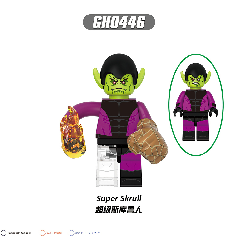 G0159 Marvel superhero Molecule Man Franklin Richards Valeria Richards Mole Man Super Skrull Spider-Man mini figures juguetes mini toys building blocks sets Toys for kids