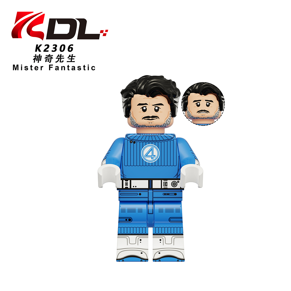 KDL847 Super Hero Characters Invisible Woman Thing Mister Fantastic Human Torch Anime Gift Children Juguetes DIY Building Block Sets Kids Toys