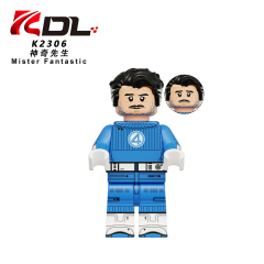 KDL847 Super Hero Characters Invisible Woman Thing Mister Fantastic Human Torch Anime Gift Children Juguetes DIY Building Block Sets Kids Toys