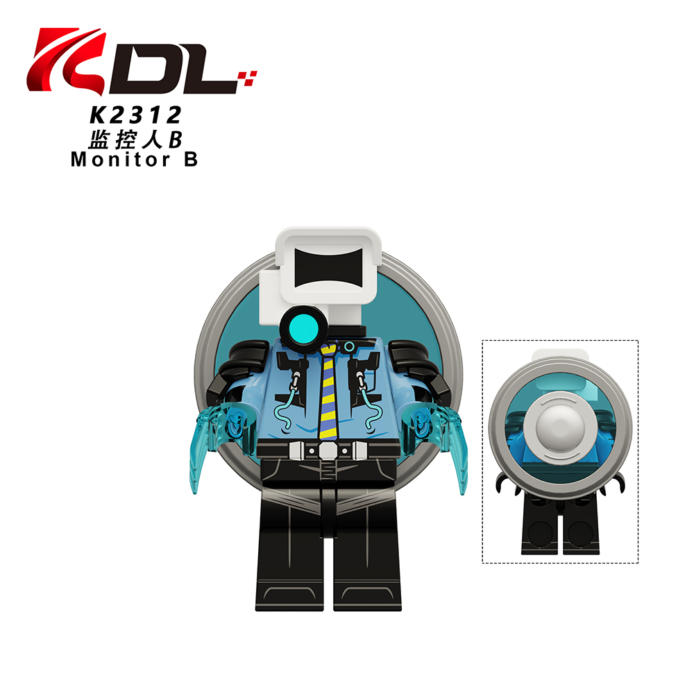KDL848 Skibidi Toilet Game Sword Fighter Brad Dr. Toilet Diplomatic Toilet Mini Collect Educational Plastic Building Blocks Kids Gift Toys
