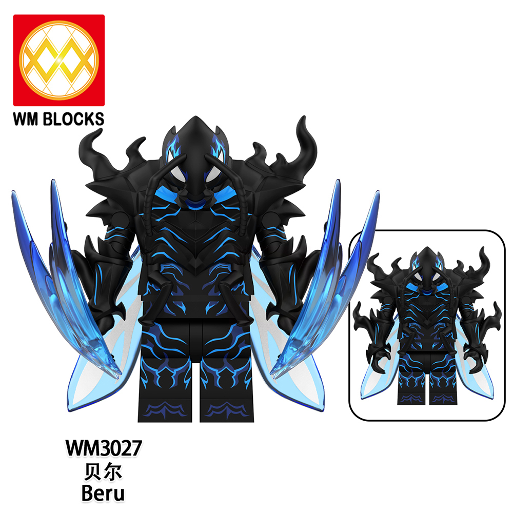 WM6221 Solo leveling :A Global beru cha hae in sung jin woo Anime Collect Plastic Mini Educational Model DIY Building Blocks for Kids Gift Toys