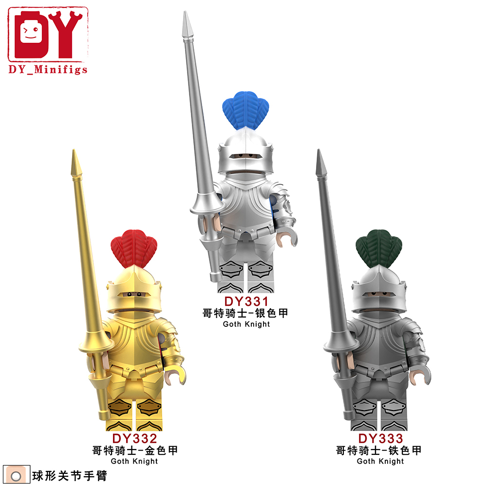 DY331-DY333 medieval goth knight military Soldiers ancient Rome mini toys building blocks sets Toys for kids