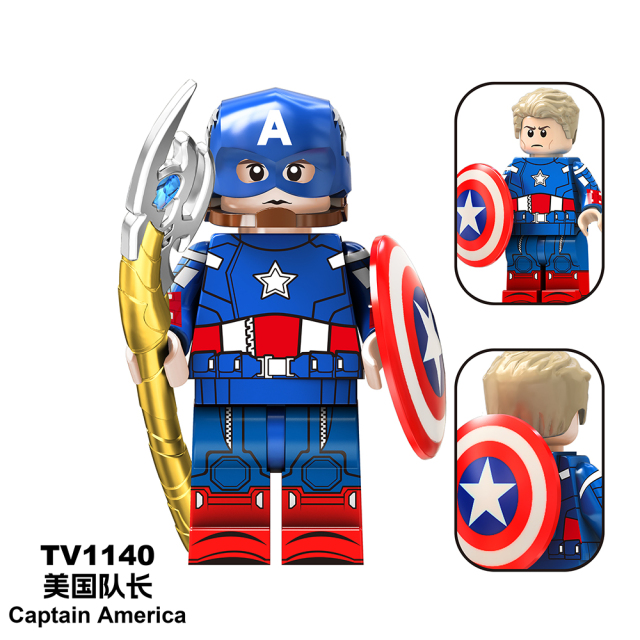 TV6216-6218  Marvel Super Heroes Movie Red Hulk Captain America Ruth Winter Soldier Mini Figures Collect Plastic Building Blocks Children Gift Toys