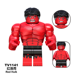 TV6216-6218  Marvel Super Heroes Movie Red Hulk Captain America Ruth Winter Soldier Mini Figures Collect Plastic Building Blocks Children Gift Toys