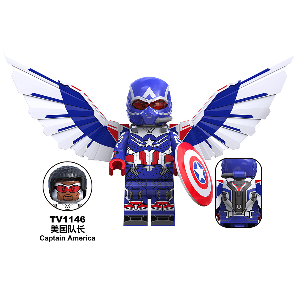 TV6216-6218  Marvel Super Heroes Movie Red Hulk Captain America Ruth Winter Soldier Mini Figures Collect Plastic Building Blocks Children Gift Toys