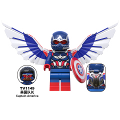 TV6216-6218  Marvel Super Heroes Movie Red Hulk Captain America Ruth Winter Soldier Mini Figures Collect Plastic Building Blocks Children Gift Toys