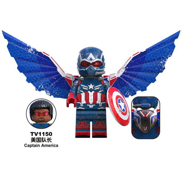 TV6216-6218  Marvel Super Heroes Movie Red Hulk Captain America Ruth Winter Soldier Mini Figures Collect Plastic Building Blocks Children Gift Toys