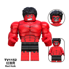 TV6216-6218  Marvel Super Heroes Movie Red Hulk Captain America Ruth Winter Soldier Mini Figures Collect Plastic Building Blocks Children Gift Toys