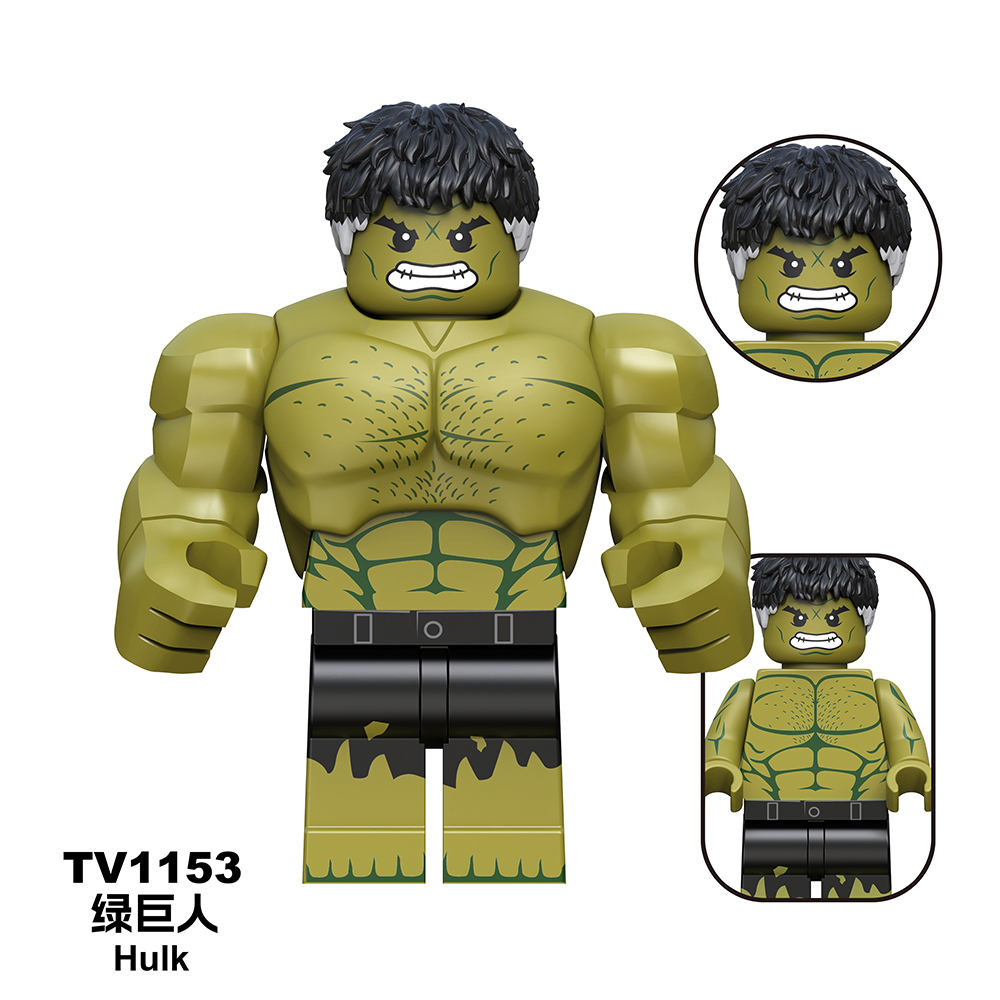 TV6216-6218  Marvel Super Heroes Movie Red Hulk Captain America Ruth Winter Soldier Mini Figures Collect Plastic Building Blocks Children Gift Toys