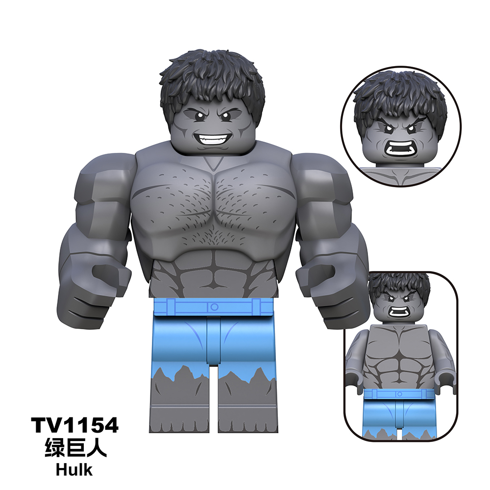 TV6216-6218  Marvel Super Heroes Movie Red Hulk Captain America Ruth Winter Soldier Mini Figures Collect Plastic Building Blocks Children Gift Toys