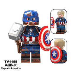 TV6216-6218  Marvel Super Heroes Movie Red Hulk Captain America Ruth Winter Soldier Mini Figures Collect Plastic Building Blocks Children Gift Toys