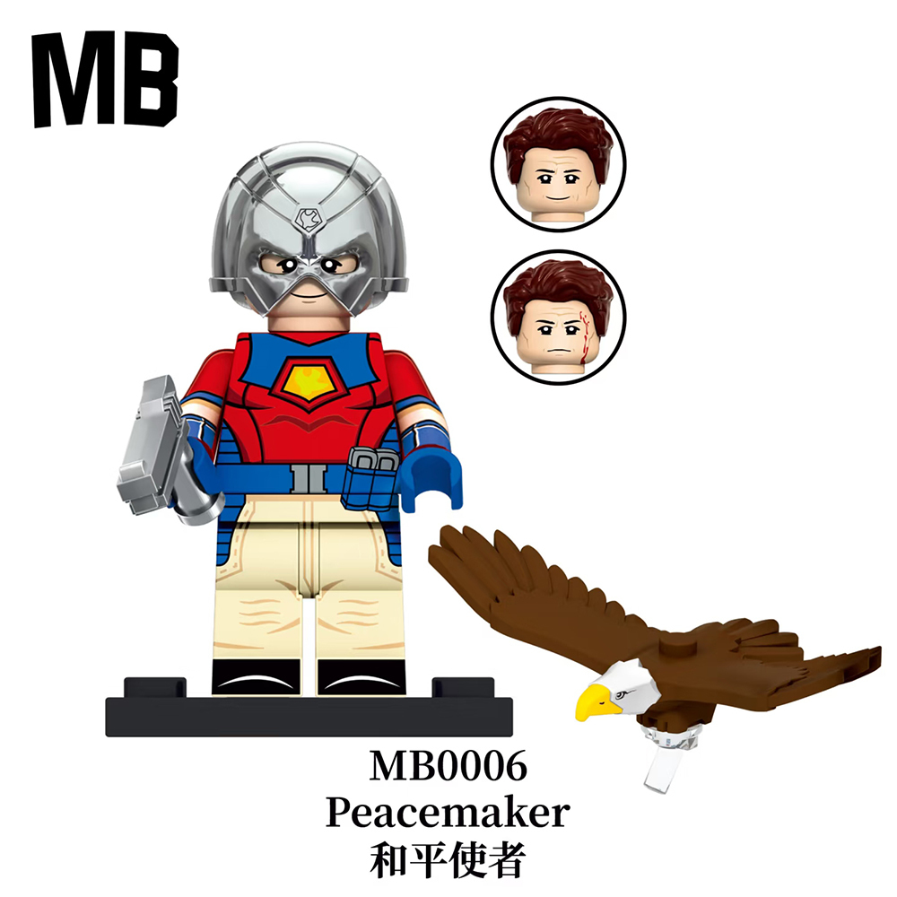 MB0006-MB0012 Peacemaker emilia harcourt vigilante john economos Mini Figures Juguetes Mini Toys Building Blocks Sets Toys For Kids