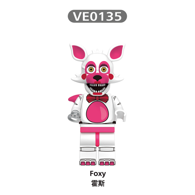 V1005 FNAF  Mike Abby Chica Vanessa Mangle Foxy mini figures juguetes mini toys building blocks sets Toys for kids