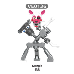 V1005 FNAF  Mike Abby Chica Vanessa Mangle Foxy mini figures juguetes mini toys building blocks sets Toys for kids