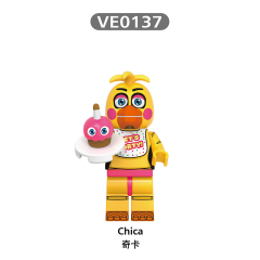 V1005 FNAF  Mike Abby Chica Vanessa Mangle Foxy mini figures juguetes mini toys building blocks sets Toys for kids
