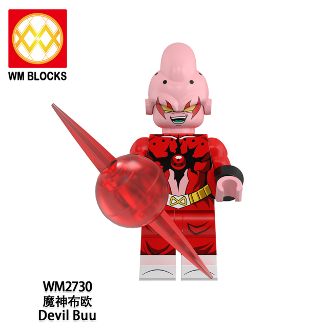 WM6185 Devil Buu Bardock Gogeta Mira Broly Amzu Vegetto Devil Demigra Mini Figures Building Blocks Dragon Ball Z Plastic Bricks Kids Gift Toys