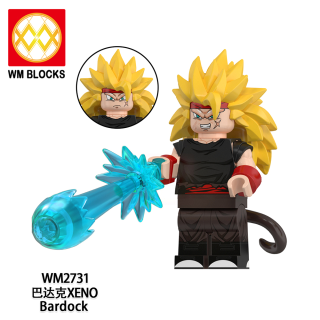 WM6185 Devil Buu Bardock Gogeta Mira Broly Amzu Vegetto Devil Demigra Mini Figures Building Blocks Dragon Ball Z Plastic Bricks Kids Gift Toys