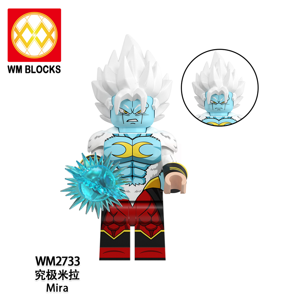 WM6185 Devil Buu Bardock Gogeta Mira Broly Amzu Vegetto Devil Demigra Mini Figures Building Blocks Dragon Ball Z Plastic Bricks Kids Gift Toys
