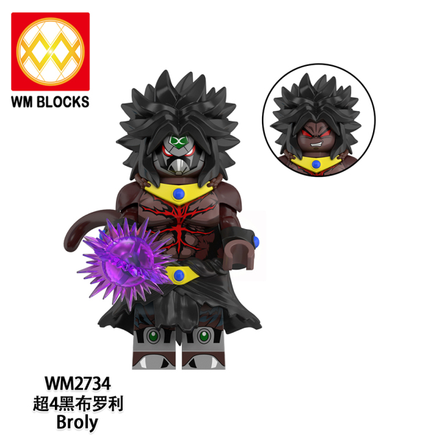 WM6185 Devil Buu Bardock Gogeta Mira Broly Amzu Vegetto Devil Demigra Mini Figures Building Blocks Dragon Ball Z Plastic Bricks Kids Gift Toys