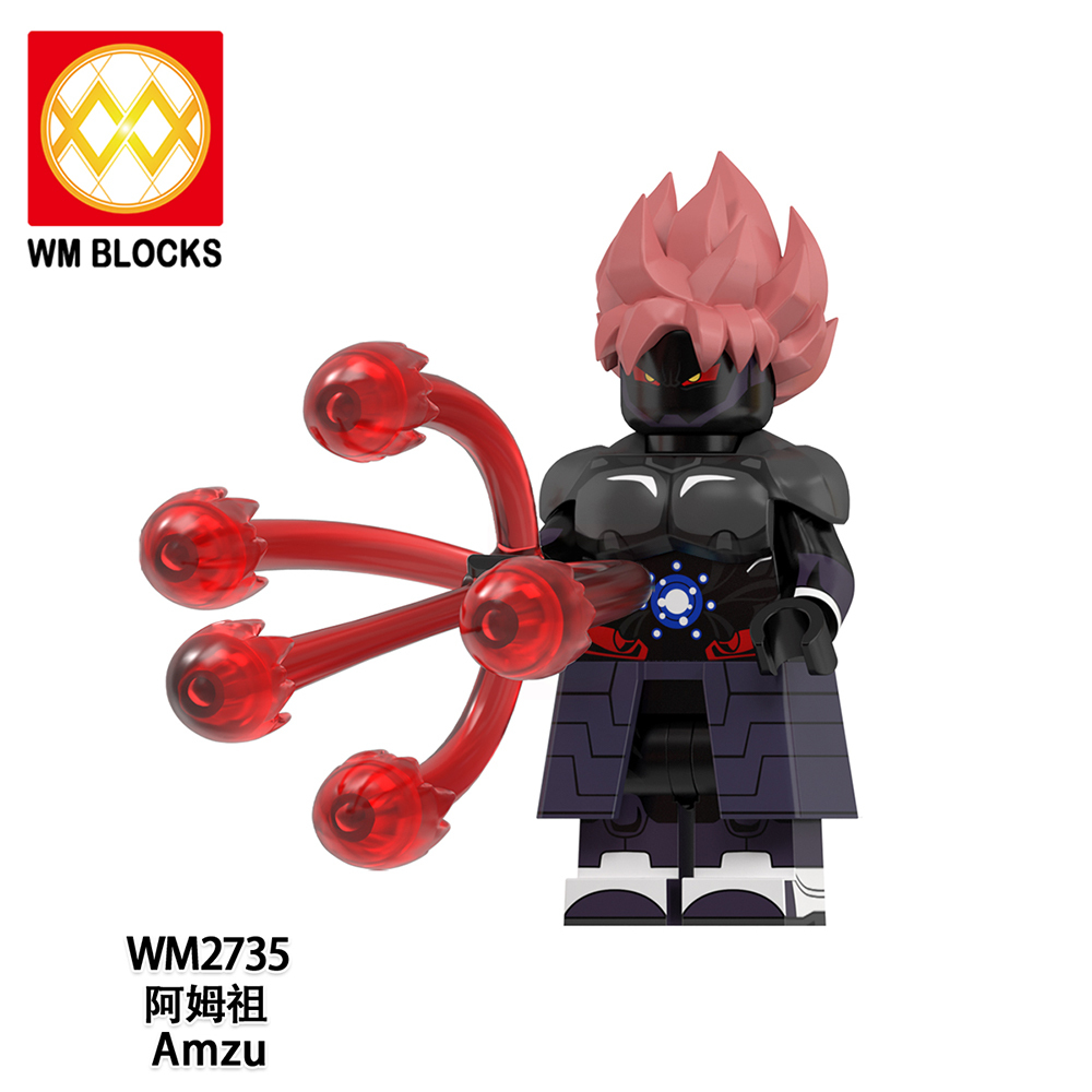 WM6185 Devil Buu Bardock Gogeta Mira Broly Amzu Vegetto Devil Demigra Mini Figures Building Blocks Dragon Ball Z Plastic Bricks Kids Gift Toys
