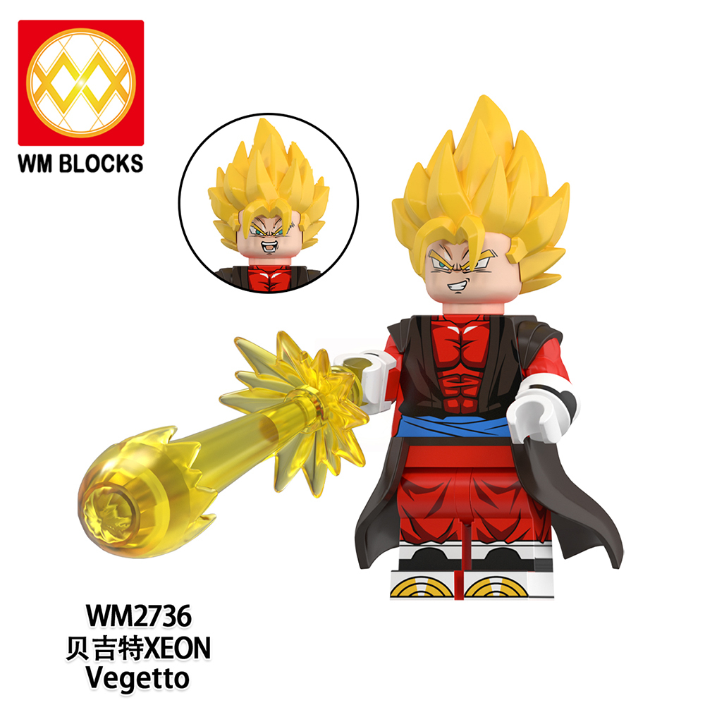 WM6185 Devil Buu Bardock Gogeta Mira Broly Amzu Vegetto Devil Demigra Mini Figures Building Blocks Dragon Ball Z Plastic Bricks Kids Gift Toys