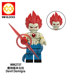 WM6185 Devil Buu Bardock Gogeta Mira Broly Amzu Vegetto Devil Demigra Mini Figures Building Blocks Dragon Ball Z Plastic Bricks Kids Gift Toys