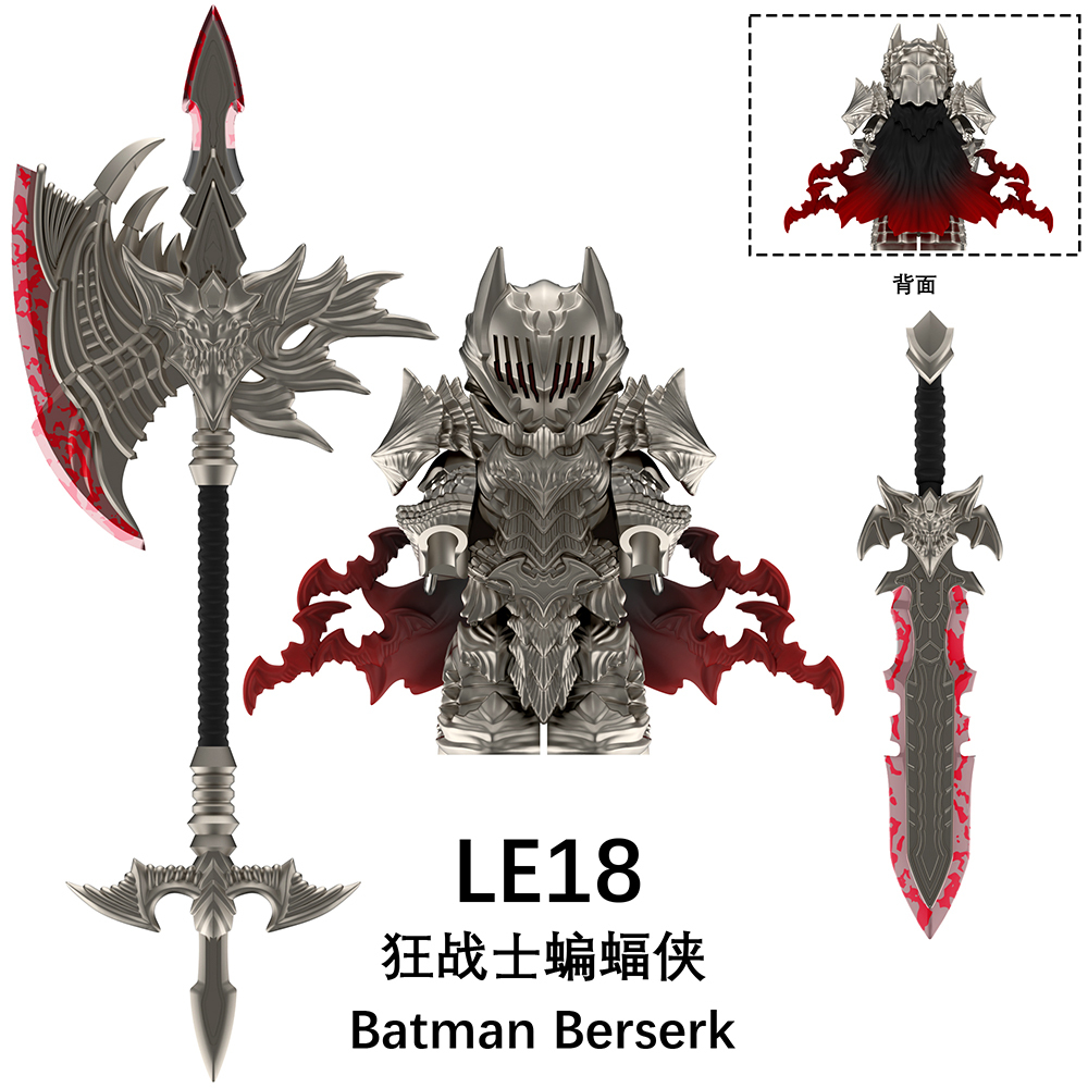 LE18-LE20 DC Marvel superhero Batman Berserk mini figures juguetes mini toys building blocks sets Toys for kids