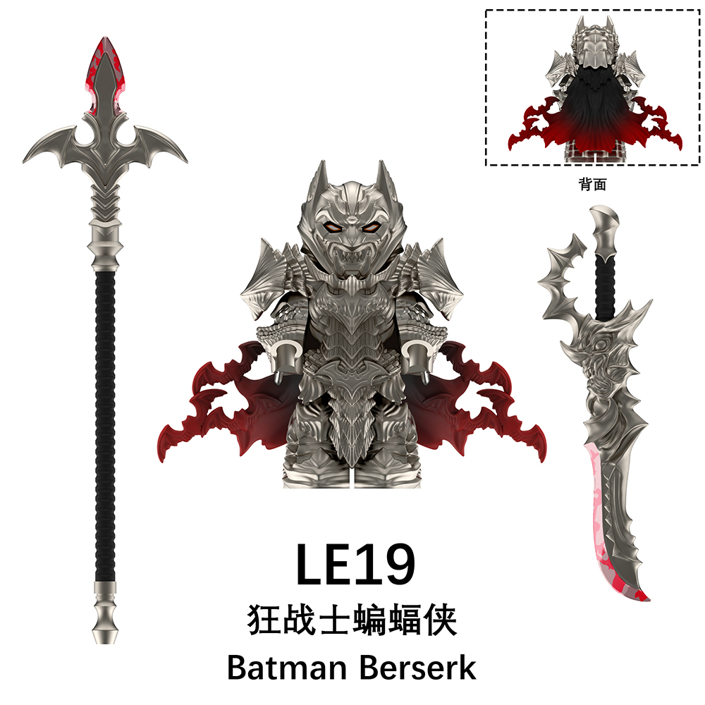 LE18-LE20 DC Marvel superhero Batman Berserk mini figures juguetes mini toys building blocks sets Toys for kids
