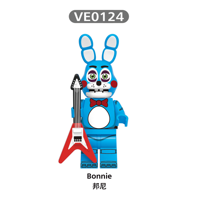 V1004 FNAF Bonnie Chica Freddy Foxy Springtrap Balloon Boy mini figures juguetes mini toys building blocks sets Toys for kids