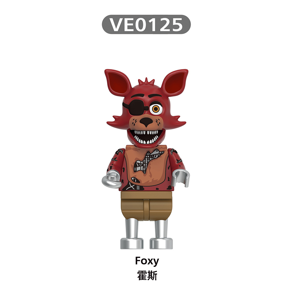 V1004 FNAF Bonnie Chica Freddy Foxy Springtrap Balloon Boy mini figures juguetes mini toys building blocks sets Toys for kids