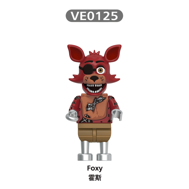 V1004 FNAF Bonnie Chica Freddy Foxy Springtrap Balloon Boy mini figures juguetes mini toys building blocks sets Toys for kids