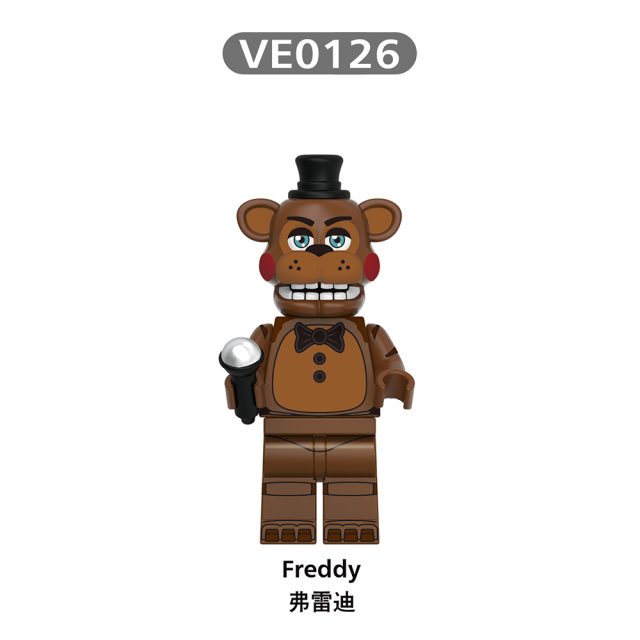 V1004 FNAF Bonnie Chica Freddy Foxy Springtrap Balloon Boy mini figures juguetes mini toys building blocks sets Toys for kids