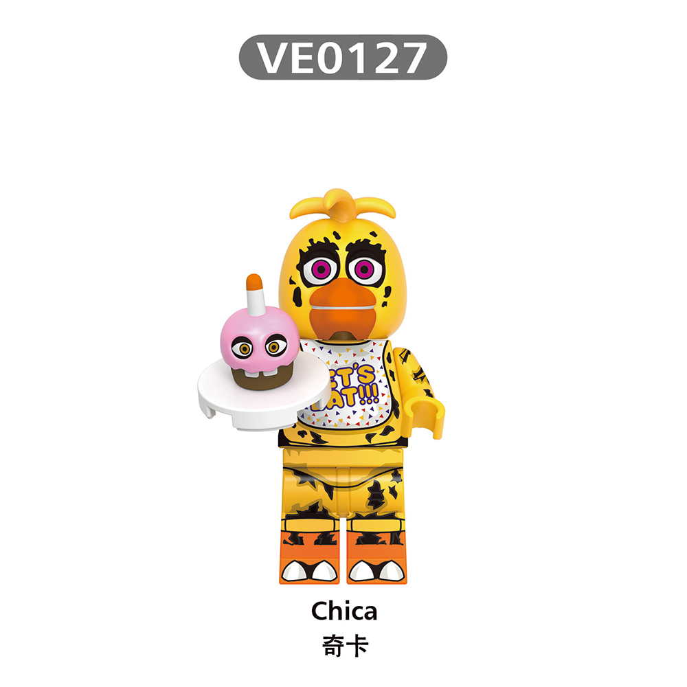 V1004 FNAF Bonnie Chica Freddy Foxy Springtrap Balloon Boy mini figures juguetes mini toys building blocks sets Toys for kids